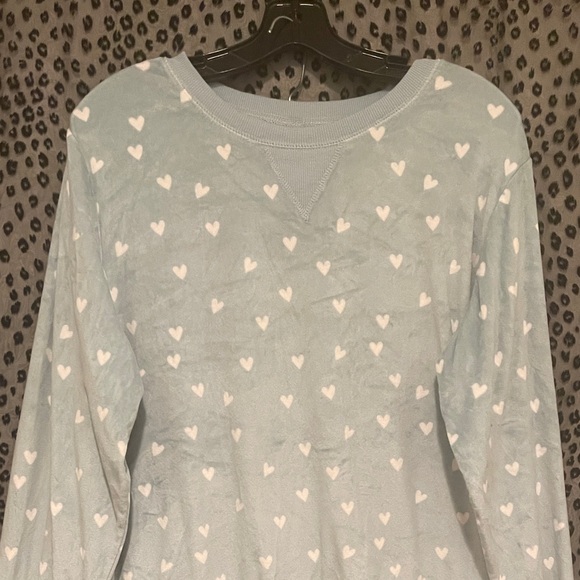 Honeydew Intimates grey Pajama set with pink Hearts - Picture 1 of 3